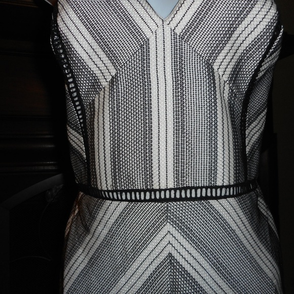 NWT Nordstrom black & white stripe dress, Med - Picture 5 of 9